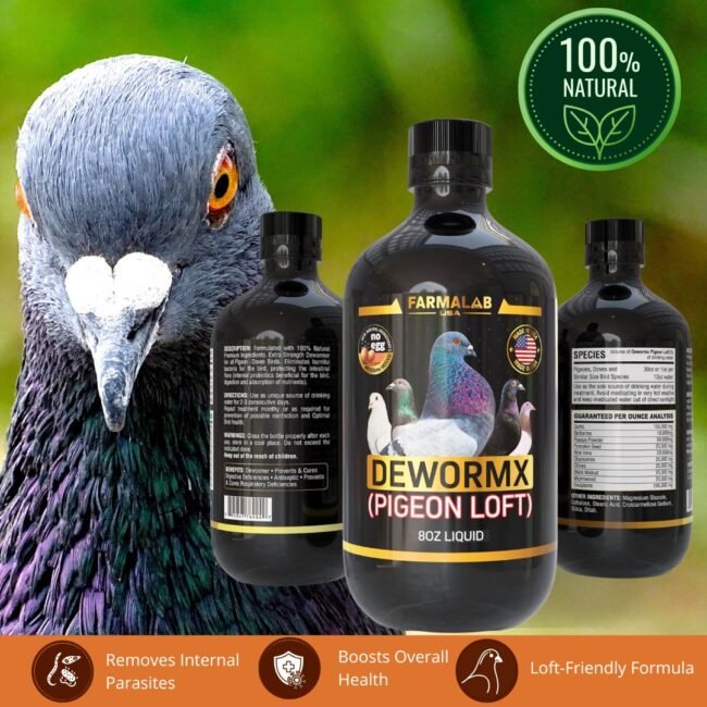 FARMALAB DEWORMX PIGEON LOFT 8 OZ |  Intestinal Parasite Treatment - Image 6