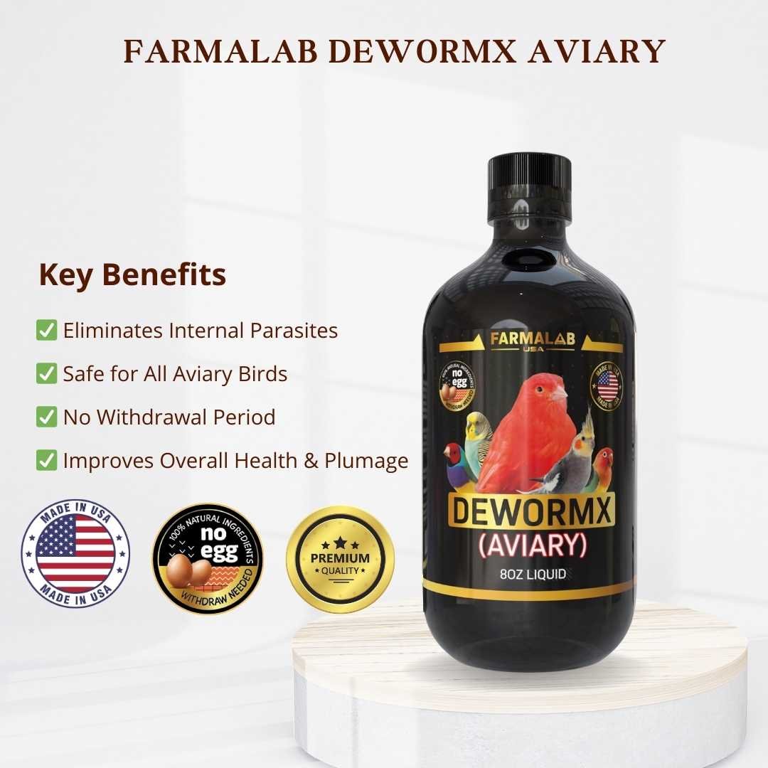 DEWORMX AVIARY 8 OZ | |Multi-Bird Parasite Treatment | FARMALAB USA| - Image 3