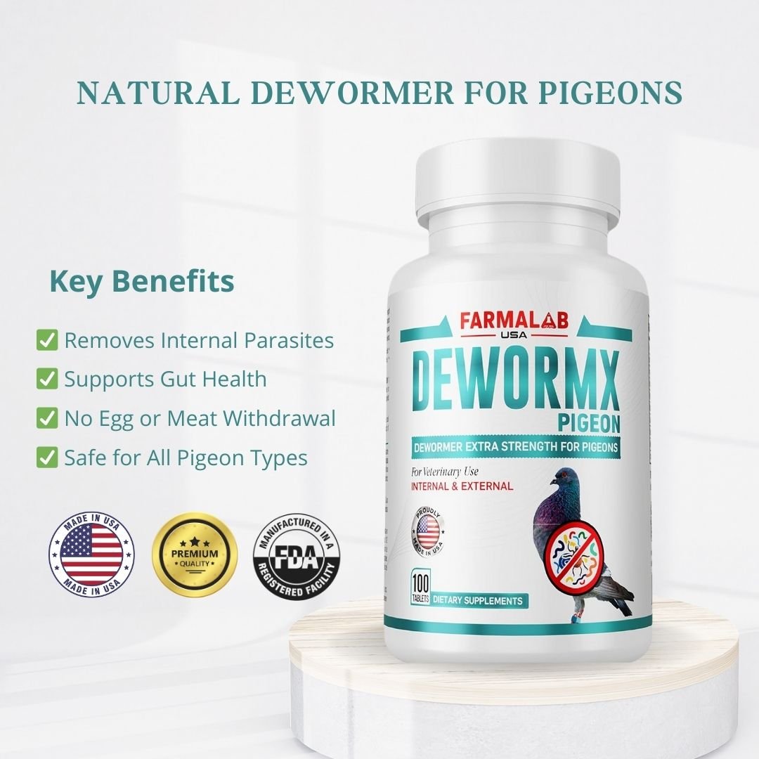 DEWORMX PIGEON 100 T | Internal & External Parasite Control | FARMALAB USA - Image 3