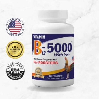 INTERFARMA B12-5000 + IRON for Roosters – 120 Tabs | Strength & Support