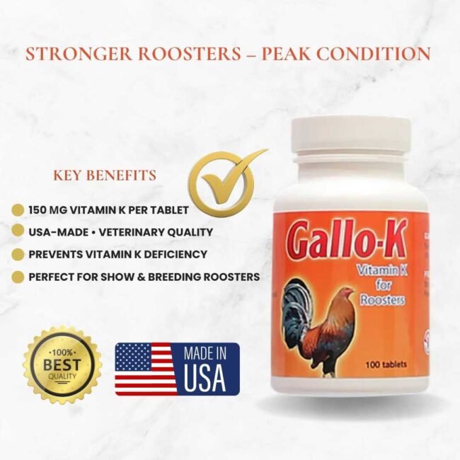 GALLO K for Roosters – 60 Tabs | INTERFARMA CORP | Potassium & Recovery Support - Image 2