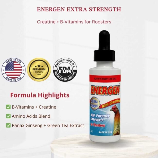 INTERFARMA  ENERGEN + Creatine for Roosters - Extra Strength  60 mL | INTERFARMA - Image 2