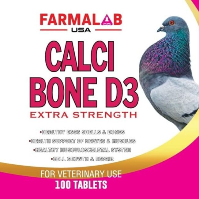 CALCI BONE D3 FOR PIGEON 100 T | Nutritional Supplement for Pigeon | FARMALAB US - Image 4