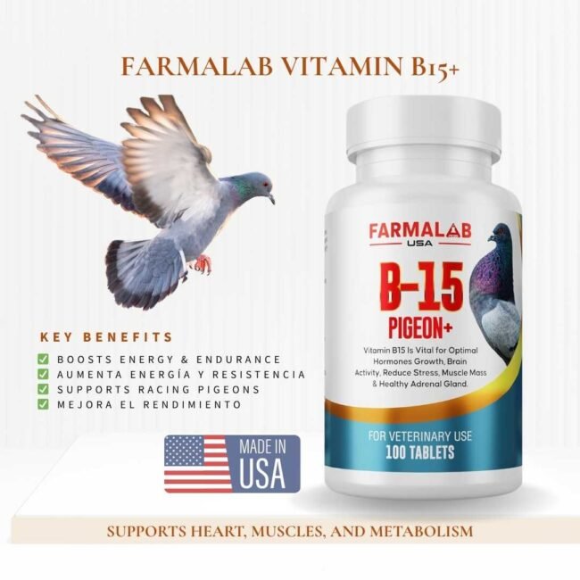FARMALAB  B15-PIGEON+ 100 T | Nutritional Supplement for Pigeon | - Image 2