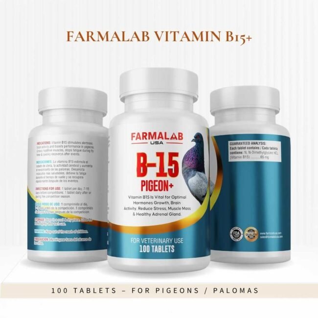 FARMALAB  B15-PIGEON+ 100 T | Nutritional Supplement for Pigeon | - Image 4