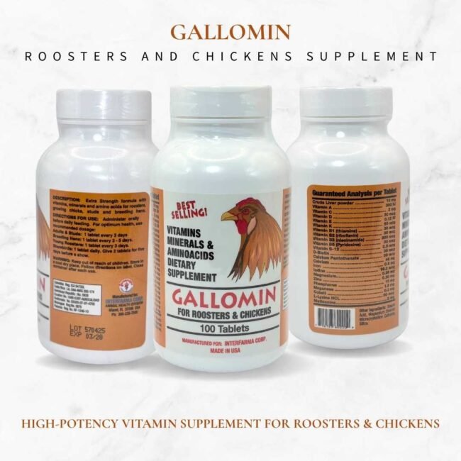Interfarma Gallomin For Roosters And Chickens, 100 Tablets, Made In USA - Image 5