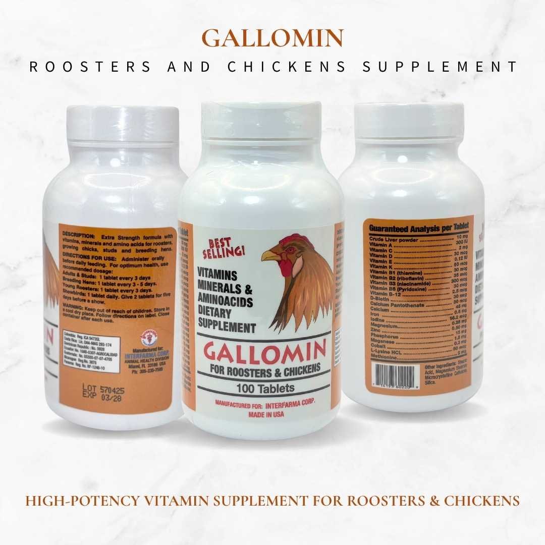 Interfarma Gallomin For Roosters And Chickens, 100 Tablets, Made In USA - Image 5