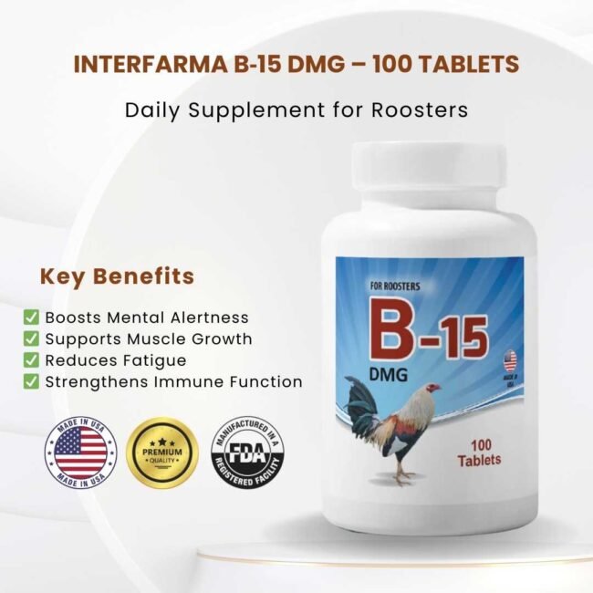 B-15 DMG Supplement For Fine Roosters - Vitamin B15-INTERFARMA - Image 3