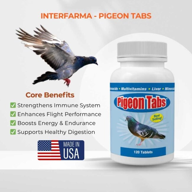 PIGEON TABS 120 T | Nutritional Supplement for Pigeon | INTERFARMA CORP - Image 2