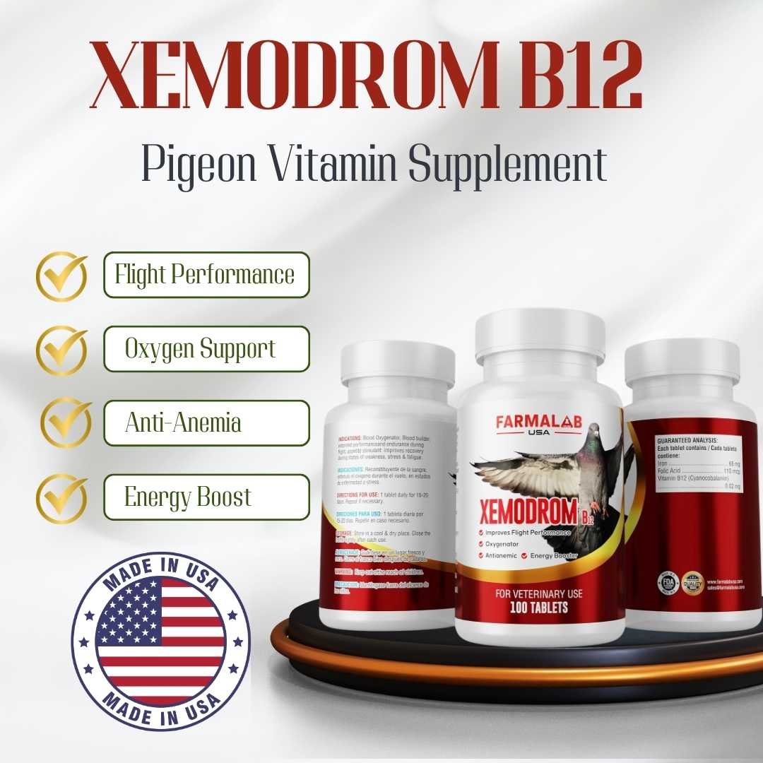 XEMODROM B12 FOR PIGEON 100 T | Flight Energy & Recovery | FARMALAB USA - Image 2